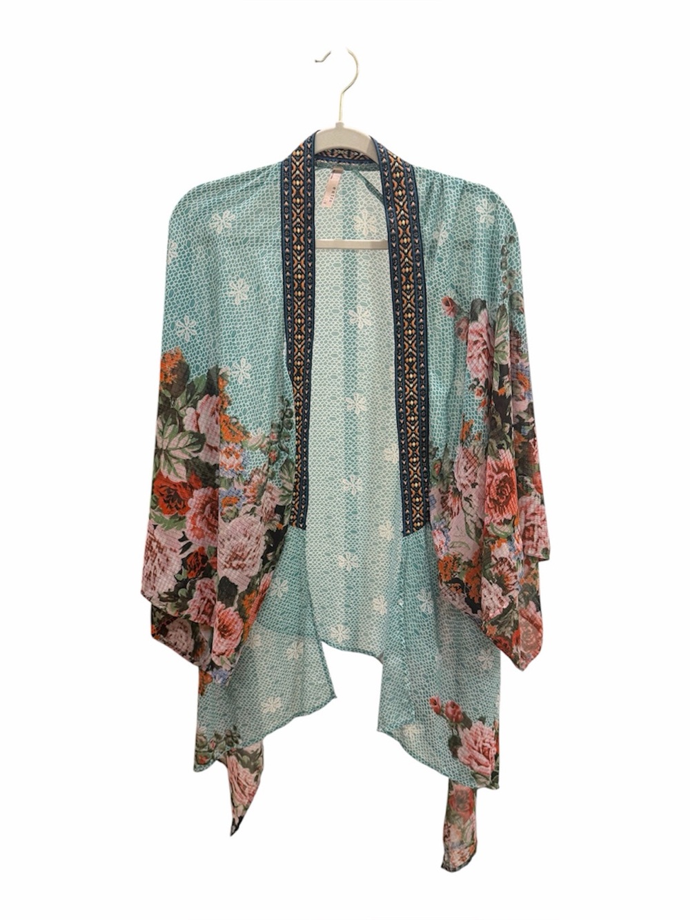 Entro Boho Patchwork Kimono Cardigan